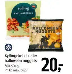 Føtex Kyllingekebab eller halloween nuggets tilbud