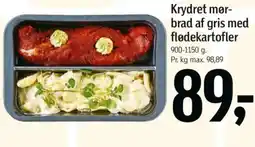 Føtex Krydret mør- brad af gris med flødekartofler tilbud