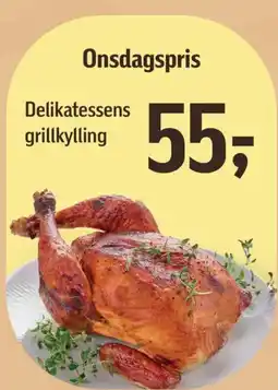 Føtex Delikatessens grillkylling tilbud