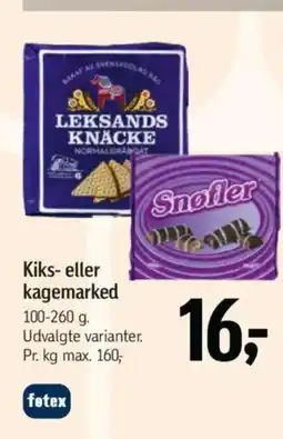 Føtex Kiks- eller kagemarked tilbud