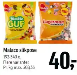 Føtex Malaco slikpose tilbud