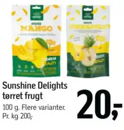 Føtex Sunshine Delights tørret frugt tilbud