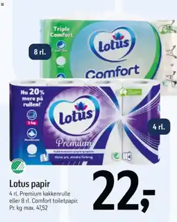 Føtex Lotus Comfort tilbud