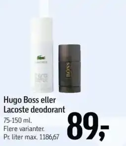 Føtex Hugo Boss eller Lacoste deodorant tilbud