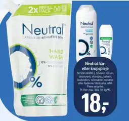 Føtex Neutral hår- eller kropspleje tilbud