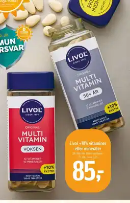 Føtex Livol +10% vitaminer tilbud
