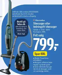 Føtex Electrolux Støvsuger eller ledningsfri støvsuger tilbud