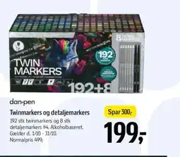 Føtex Dan-pen twinmarkers og detaljemarkers tilbud