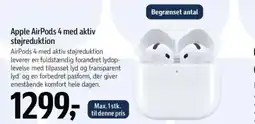 Føtex AirPods 4 med aktiv støjreduktion tilbud