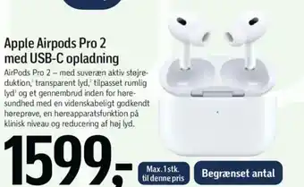 Føtex Apple Airpods Pro 2 med USB-C opladning tilbud