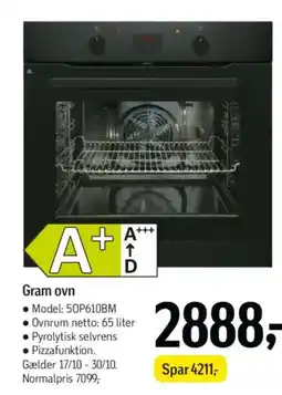 Føtex Gram ovn tilbud