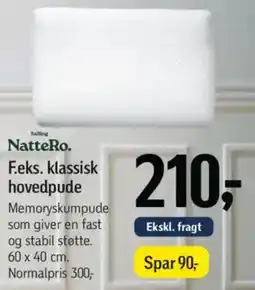 Føtex Salling NatteRo. F.eks. klassisk hovedpude tilbud