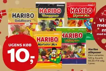 Kvickly Haribo slikposer tilbud