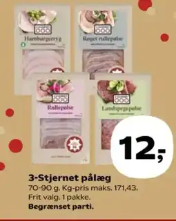 Kvickly 3-Stjernet pålæg tilbud
