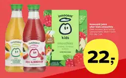 Kvickly Innocent juice eller kids smoothie tilbud