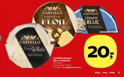 Kvickly Castello dessert- eller smelteost tilbud