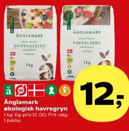 Kvickly Änglamark økologisk havregryn tilbud