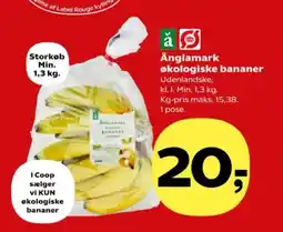 Kvickly Änglamark økologiske bananer tilbud