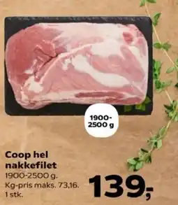 Kvickly Coop hel nakkefilet tilbud