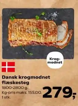 Kvickly Dansk krogmodnet flæskesteg tilbud