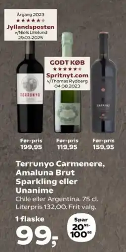 Kvickly Terrunyo Carmenere, tilbud
