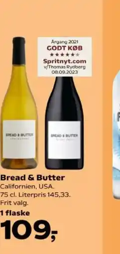 Kvickly Bread & butter californien, usa. tilbud