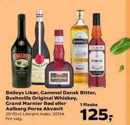 Kvickly Baileys Likør, Gammel Dansk Bitter, tilbud