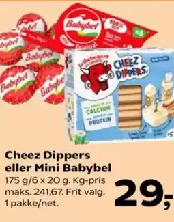 Kvickly Cheez Dippers eller Mini Babybel 1 tilbud