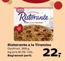 Kvickly Ristorante a la Tiramisu tilbud