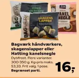 Kvickly Bagværk håndværkere, skagenslapper eller Hatting kanelsnegle tilbud