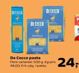 Kvickly De Cecco pasta tilbud