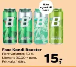 Kvickly Faxe Kondi Booster tilbud