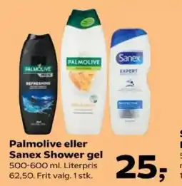Kvickly Palmolive eller Sanex Shower gel tilbud