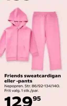 Kvickly Friends sweatcardigan eller -pants tilbud
