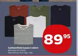 Kvickly Cottonfield basis t-shirt tilbud