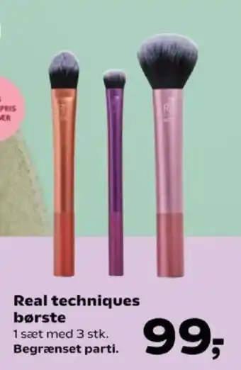 Kvickly Real techniques børste tilbud