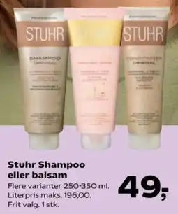 Kvickly Stuhr Shampoo eller balsam tilbud
