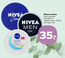 Kvickly Nivea creme Flere varianter. tilbud