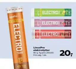Kvickly LinusPro elektrolytter tilbud