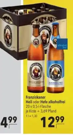 Citti Franziskaner Hell oder Hefe alkoholfrei tilbud