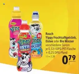 Citti Rauch Yippy Fruchtsaftgetränk, Eistee oder Bio Wasser tilbud