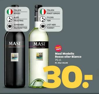 Netto Masi Modello Rosso eller Bianco tilbud