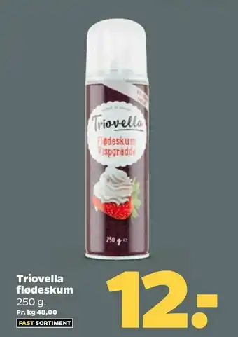Netto Triovella flødeskum tilbud