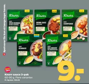 Netto Knorr sauce 3-pak tilbud