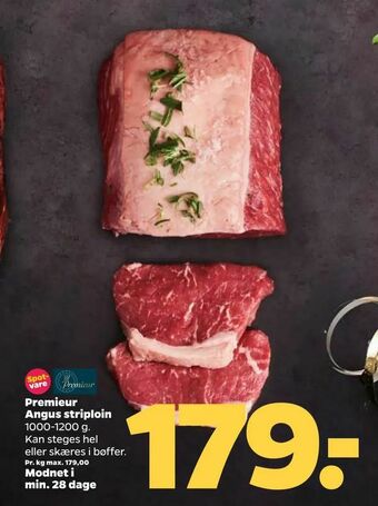 Netto Premieur Angus striploin tilbud