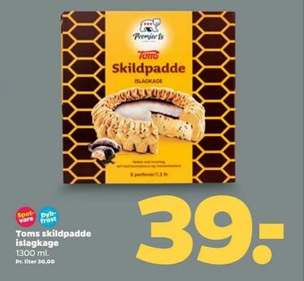 Toms skildpadde islagkage