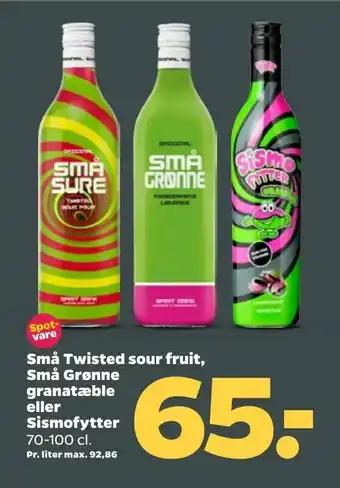 Små Twisted sour fruit, Små Grønne granatæble eller Sismofytter