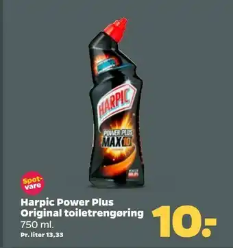 Netto Harpic Power Plus Original toiletrengøring tilbud