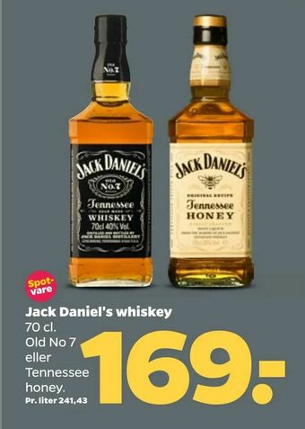 Netto Jack Daniel's whiskey tilbud