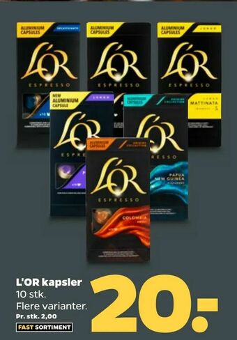 Netto L'OR kapsler tilbud
